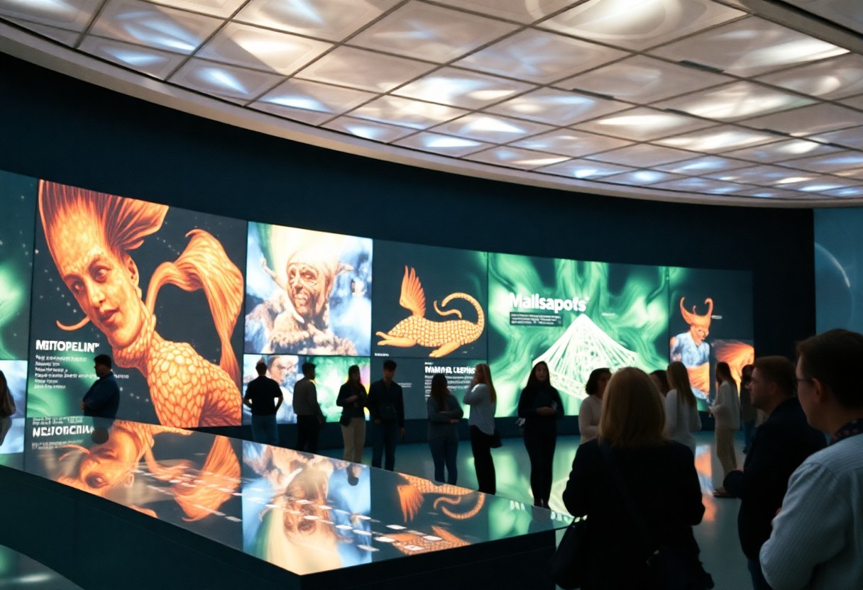 Comunicazione visiva nei musei digitali. Come le grafiche guidano la narrazione nelle installazioni immersive.