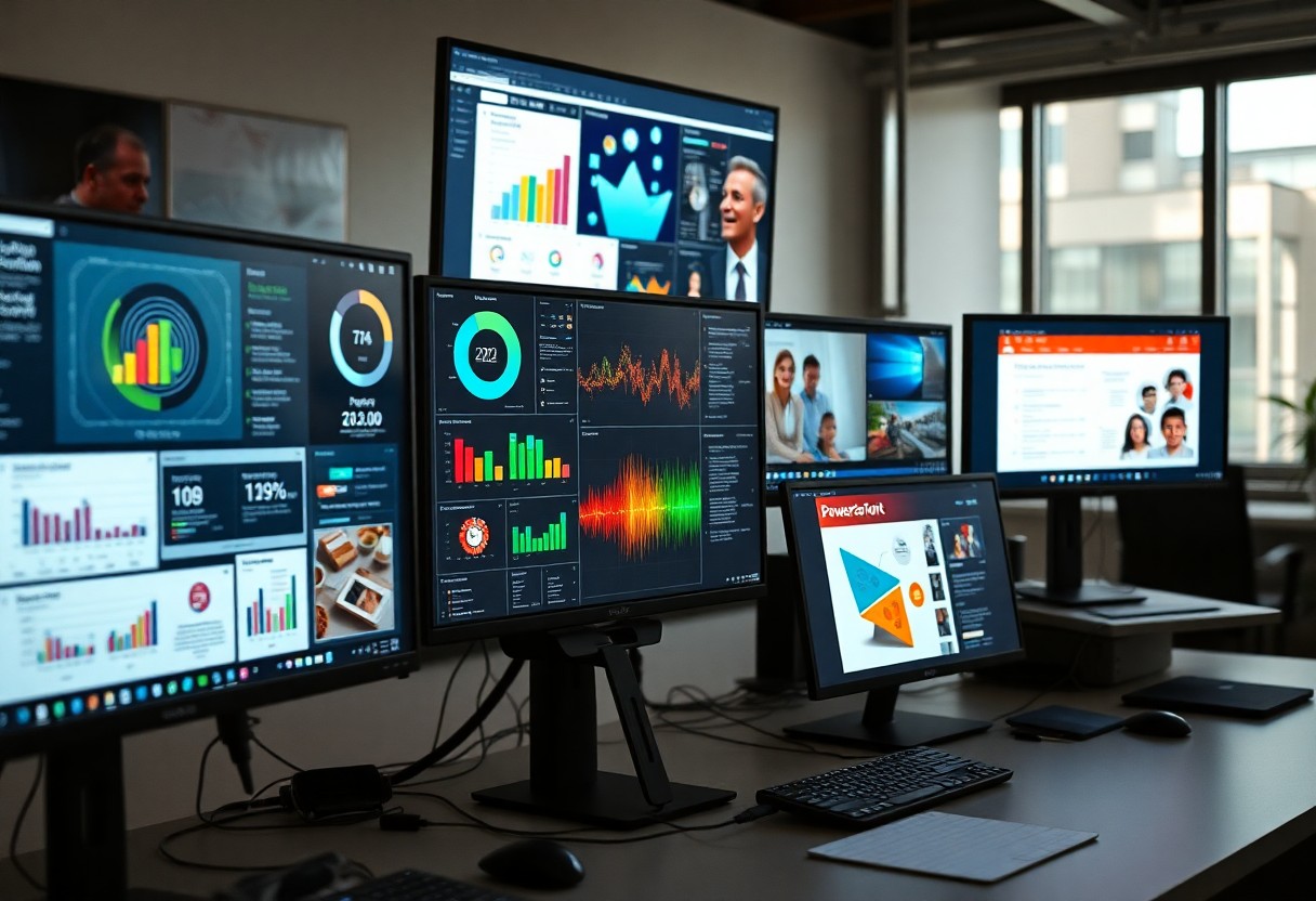 Comparativa tra software di presentazione interattiva. Oltre PowerPoint, piattaforme per storytelling visivo.